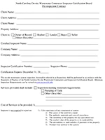 nc septic inspection contract