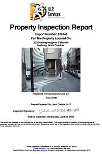 sample home inspection report